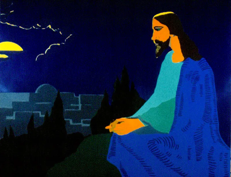 ¡Ay Jerusalem, Ay Jerusalem!.
1969.
Esmalte sobre lámina de metal.
100 x 120 cm.
Colección particular, Medellín.