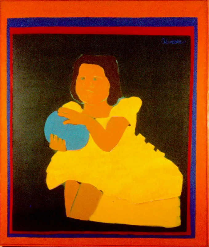 Foto estudio III.
1967.
Óleo sobre papel.
120 x 81 cm.
Colección particular, Bogotá.