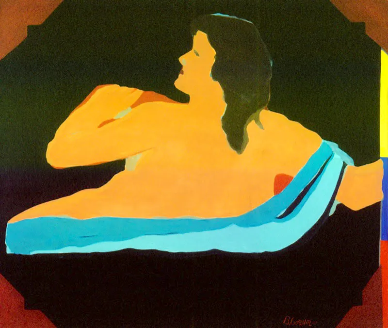 Rionegro, Santander.
1967.
Óleo sobre tela.
92 x 107 cm.
Colección particular, Bogotá.