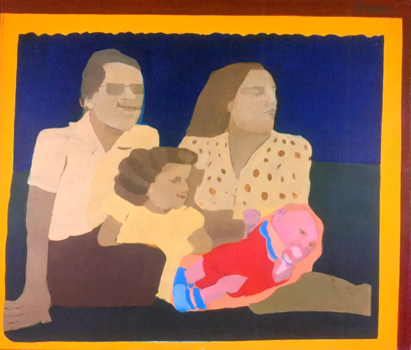 Estirpe.
1967.
Óleo sobre tela.
92 x 107 cm.
Colección Museo de Arte Moderno de Bogotá.