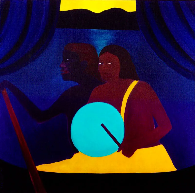 Entre guerras.
1992.
Óleo sobre tela.
150 x 150 cm.
Colección particular, París.