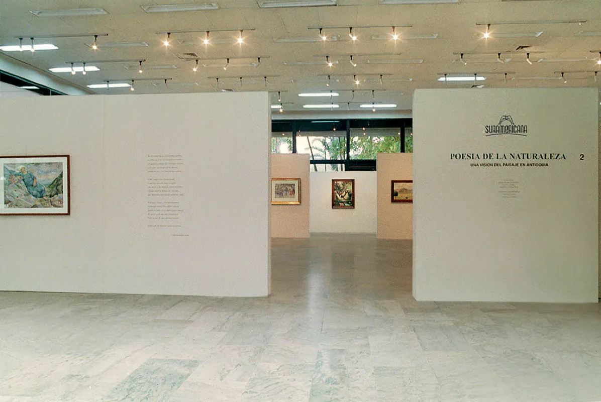 Exposición Poesía de la naturaleza – Una visión del paisaje en Antioquia, en agosto de 1998.