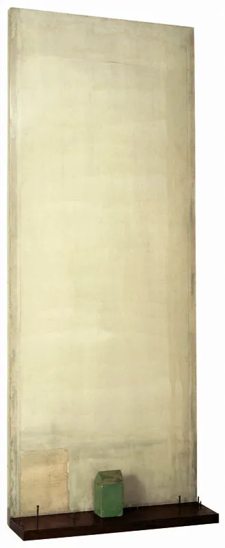 Luis Fernando Peláez / Lluvia gris / 1995 / Mixta / 220 x 90 x 23 cm / Adquirida en 1996