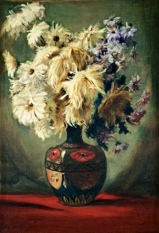 Francisco Antonio Cano / Florero / ca. 1902 / leo sobre lienzo / 60 x 42 cm / Adquirida en 1990  