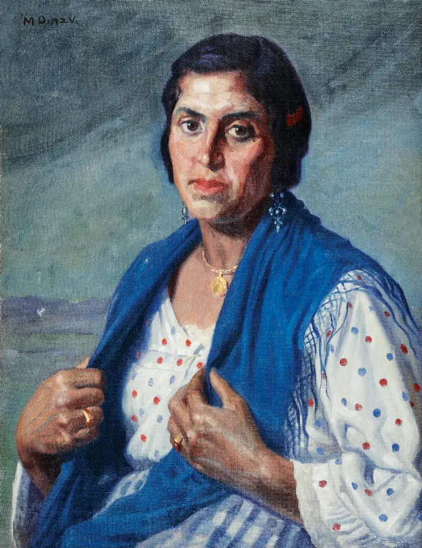 Miguel Daz Vargas  / Gitana del Sacromonte / 1929 / leo sobre lienzo / 69 x 53 cm  / Adquirida en 1992 