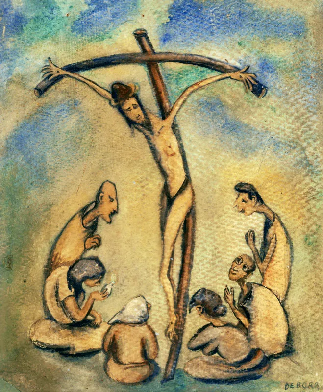 Dbora Arango Prez / Cristo / 1940 / Acuarela / 30 x 25 cm / Adquirida en 1994 