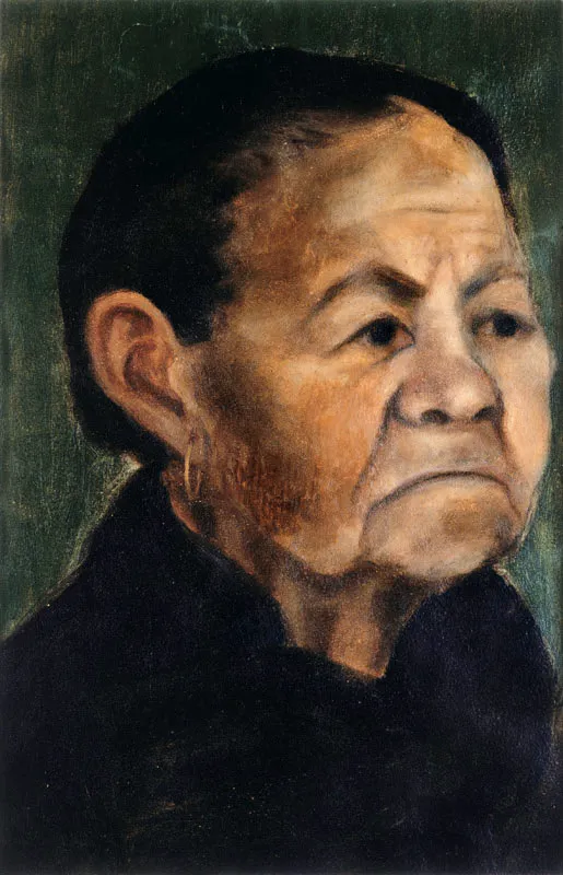 Dbora Arango Prez / Retrato de Anselma / 1935 / leo sobre lienzo / 35 x 23 cm / Adquirida en 1994 