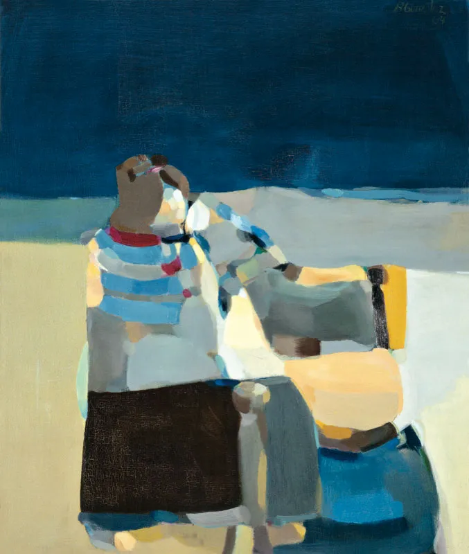 Beatriz Gonzlez  / La encajera en la noche de la rendicin de Breda / 1964 / leo sobre lienzo / 98 x 82 cm / Adquirida en 2003 