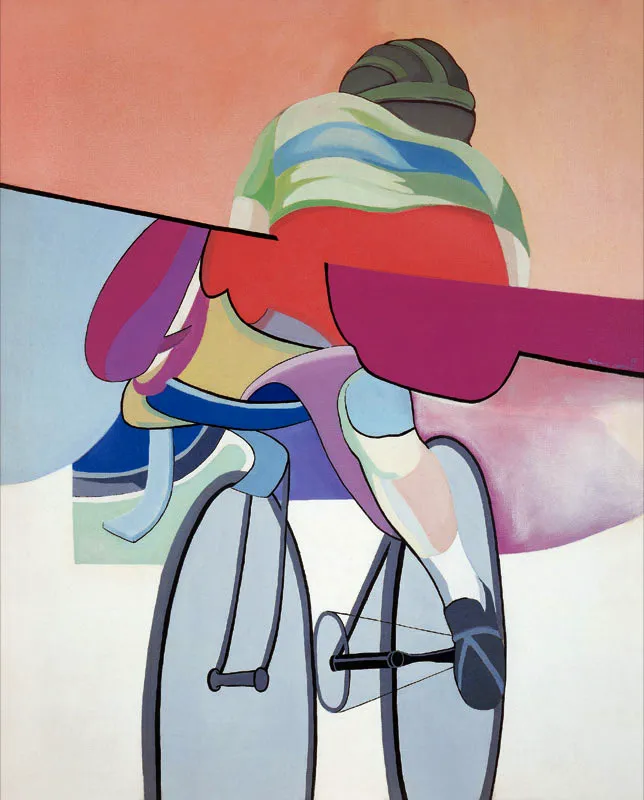 Opuesta / Nirma Zrate  / El ciclista / 1968 / leo sobre lienzo / 127 x 100 cm / Adquirida en 1974 