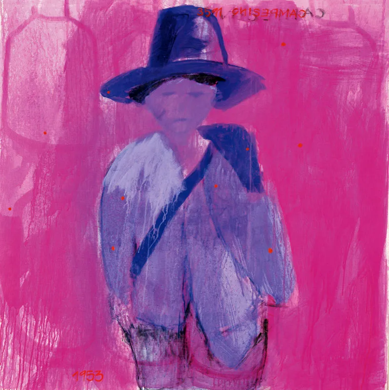 Ivn Hurtado  / Retrato de campesino / 2001 / Acrlico sobre lienzo / 120 x 120 cm / Adquirida en 2003 