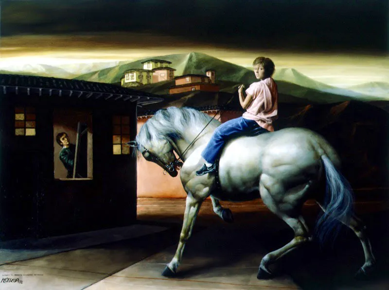 El infante / 1998 / leo sobre lienzo / 60 x 80 cm / Coleccin particular
 