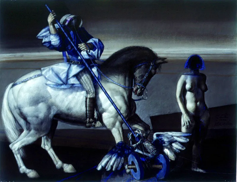 El canto a la doncella de Neira / 1994 / Pastel sobre papel / 50 x 65 cm / Colección particular