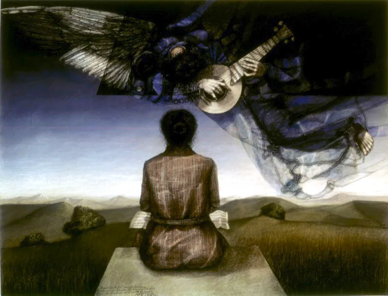 Anunciación / 1984 / Pastel sobre papel / 50 x 65 cm / Colección particular