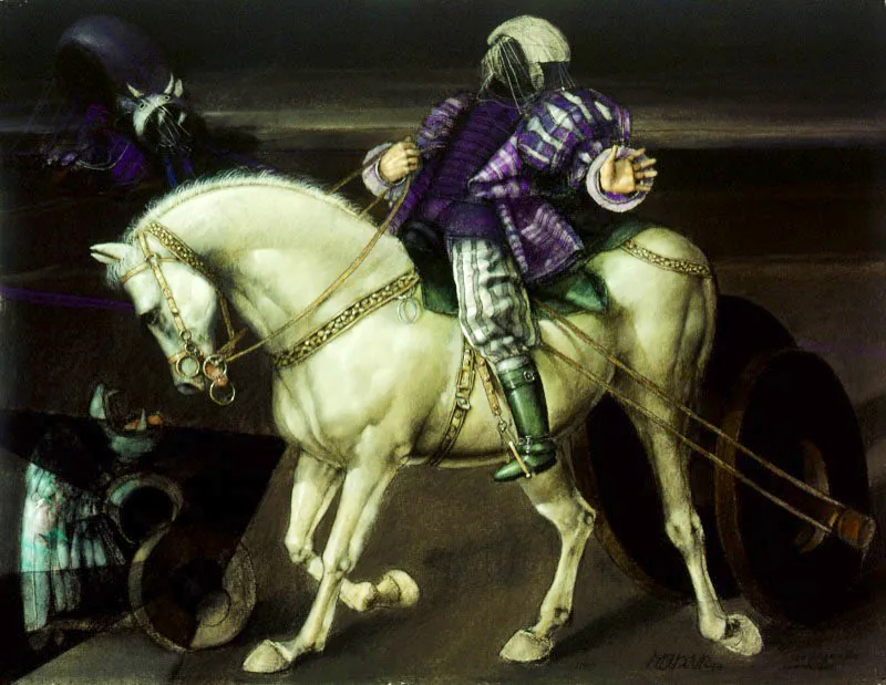 San Jorge soñando / 1993 / Pastel sobre papel / 50 x 65 cm / Colección particular