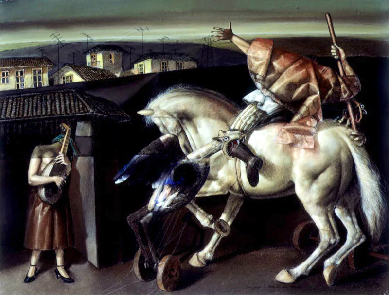 San Jorge y Aracelly / 1993 / Pastel sobre papel / 50 x 65 cm / Colección particular