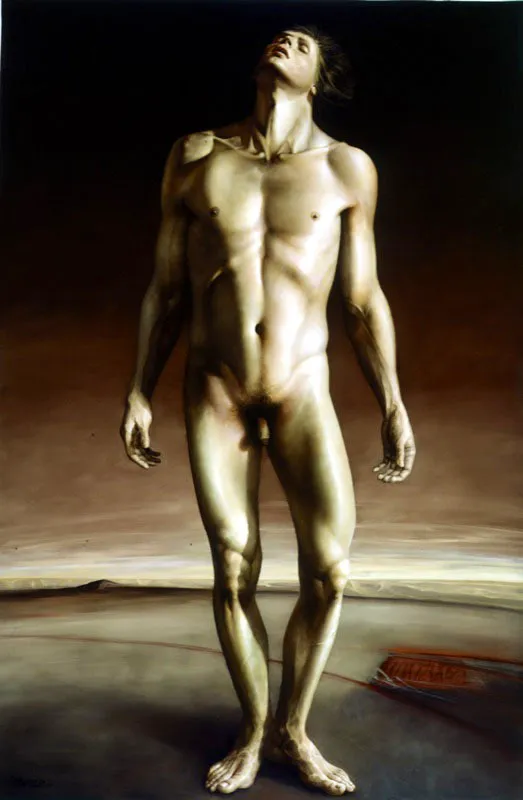 El martirio de Sebastián / 2002 - 2003 / Óleo sobre lienzo / 290 x 190 cm / Colección particular