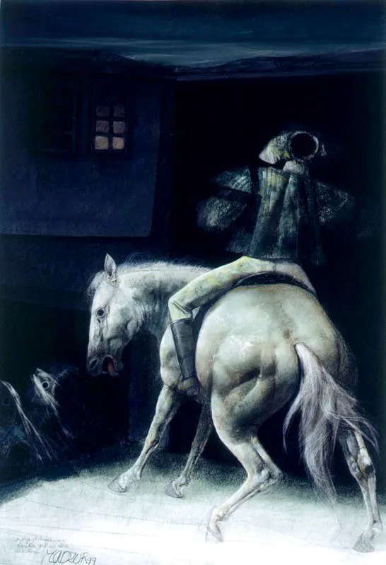 San Jorge / 1999 / Pastel sobre papel / 65 x 50 cm / Colección particular