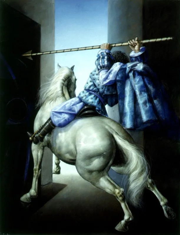 Caballo blanco / 1995 / Pastel sobre papel / 65 x 50 cm / Coleccin particular
 