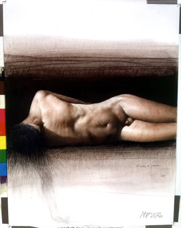 El sueo de Sebastin / 2004 / Pastel sobre papel / 65 x 50 cm / Coleccin particular
 