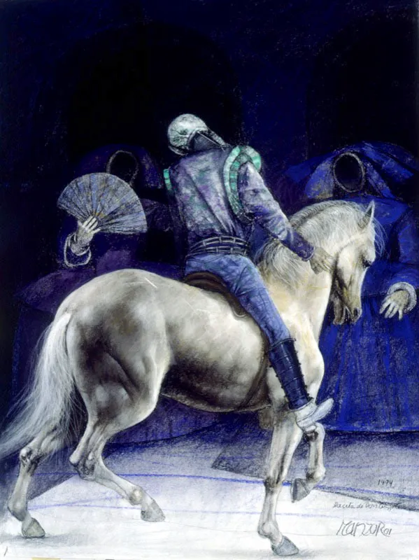 La cita / 2001 / Pastel sobre papel / 65 x 50 cm / Colección particular