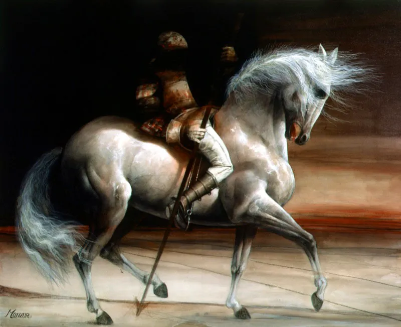 Jinete fantasma / 2003 / Acrílico sobre lienzo / 130 x 160 cm / Colección particular