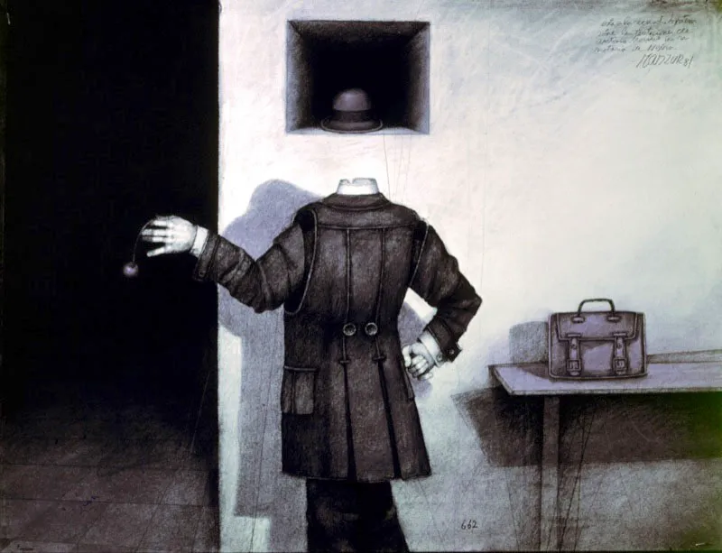 Las tentaciones de Antonio Morales / 1981 / Pastel sobre papel / 50 x 65 cm / Colección particular