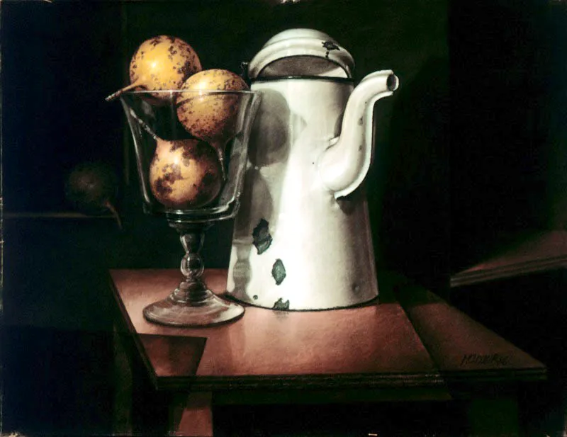 Granadillas / 1986 / Pastel sobre papel / 50 x 65 cm / Colección particular