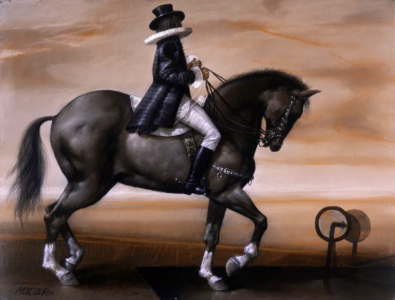 El caballero / 1997 / Pastel sobre papel / 50 x 65 cm / Coleccin particular
 