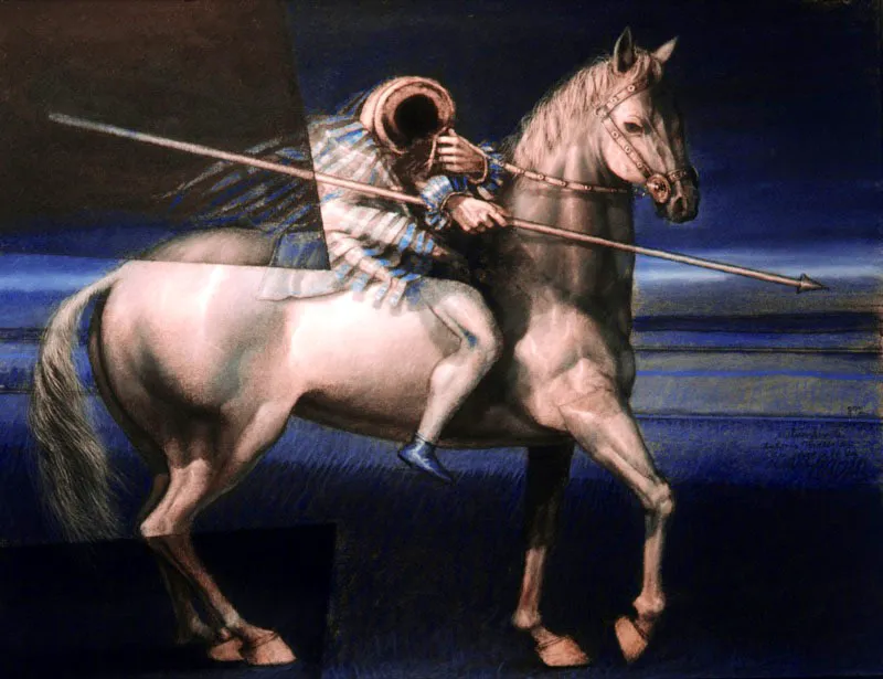El crepúsculo / 1988 / Pastel sobre papel / 50 x 65 cm / Colección particular