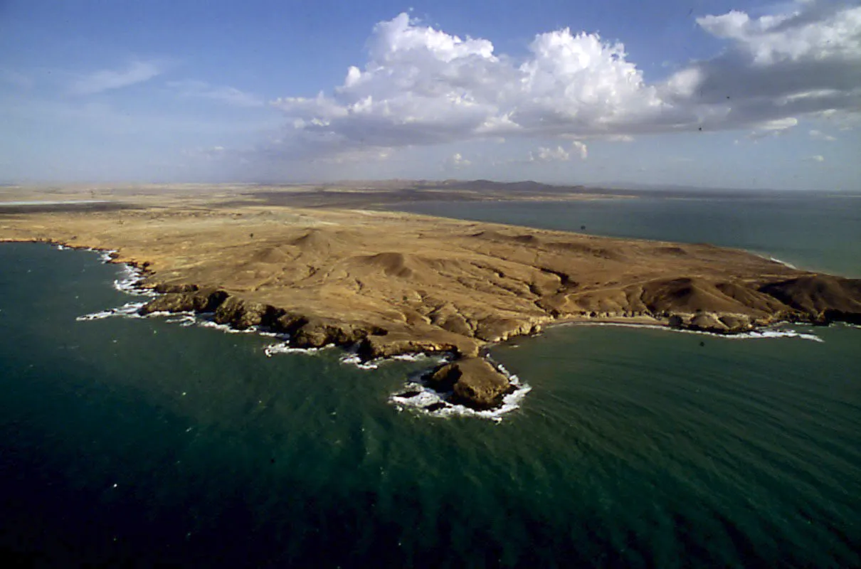 Litoral caribe, pennsula de La Guajira.  
 