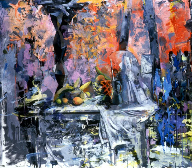 Escultura en el taller.
1996.
Óleo sobre lienzo.
131 x 151,3 cm.