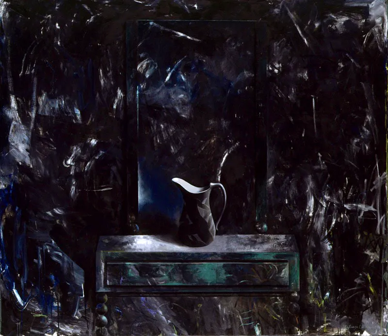 Luz de luna.
1994.
Óleo sobre lino.
131,5 x 151,5 cm.