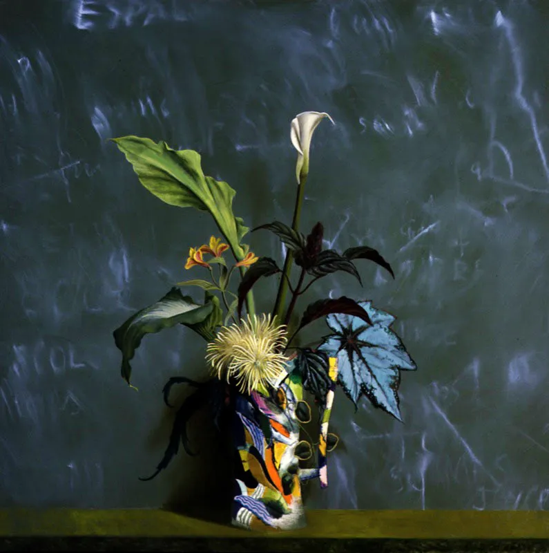 Selva verde.
2000.
Óleo sobre lienzo.
130 x 130 cm.
