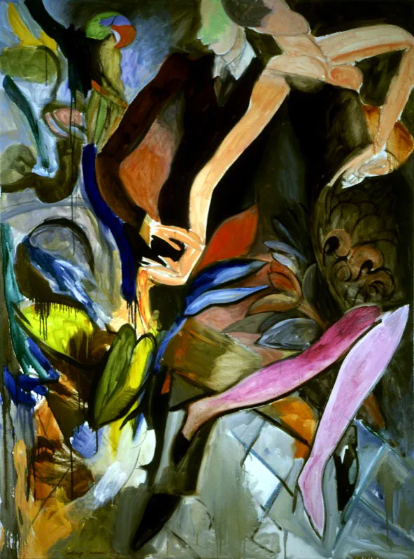 Le monc sep que pal trep.
1987.
Óleo sobre lienzo.
172 x 127 cm.