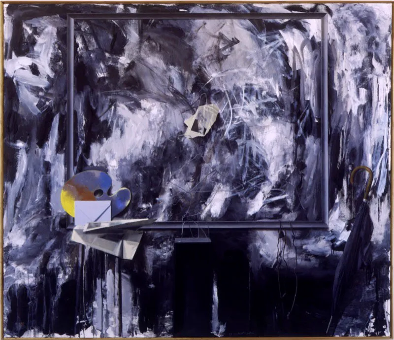 El taller I.
1993.
Óleo sobre lino.
173 x 200 cm.
