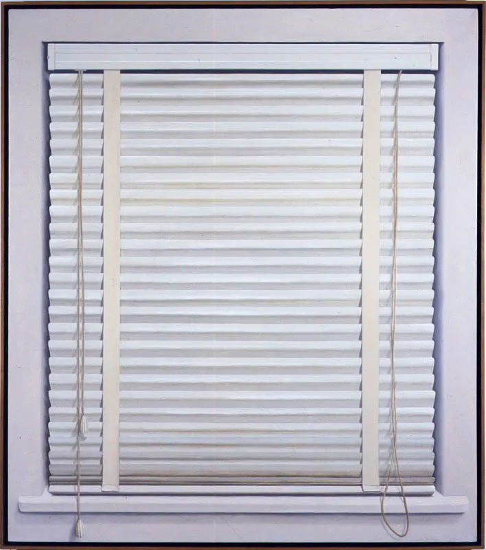 Persiana pequeña.
1975.
Óleo sobre lino.
127 x 112 cm.