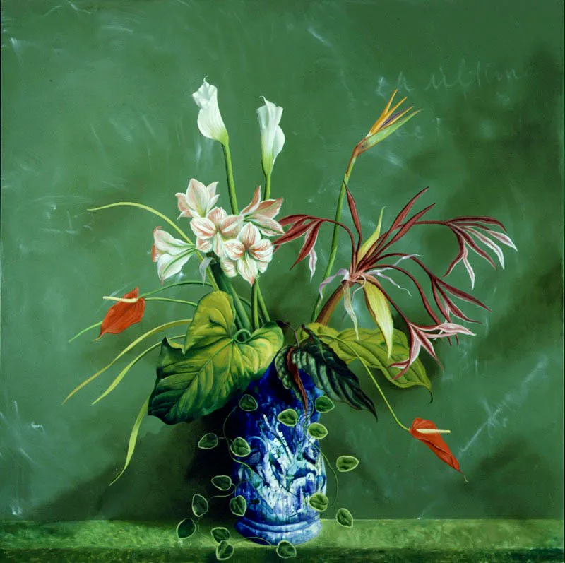 El día.
2001.
Óleo sobre lienzo.
148 x 148 cm.