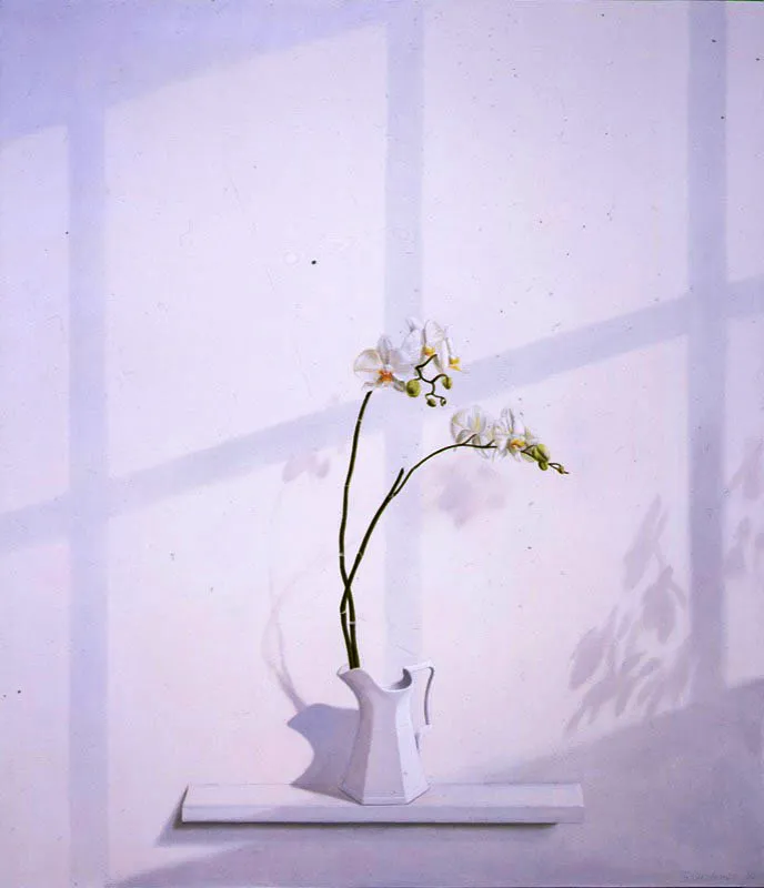Falenopsis con sombra.
2004.
Óleo sobre lienzo.
130 x 112 cm.