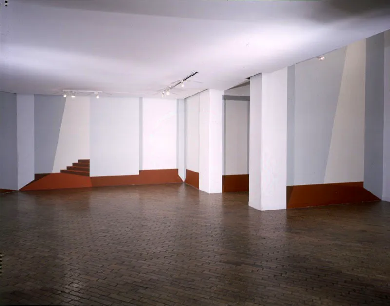 Espacio ambiental II (foto B).
2006.
Homenaje a Marta Traba.
Acrílico sobre drywall.
280 x 3200 cm.