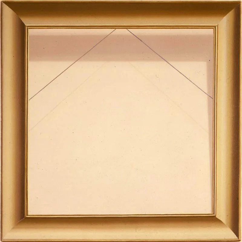 Marquito dorado.
1982.
Óleo sobre lino.
50 x 50 cm.