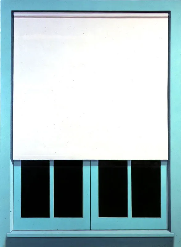 Ventana verde. 
1982. 
leo sobre lienzo. 
172 x 127 cm.  