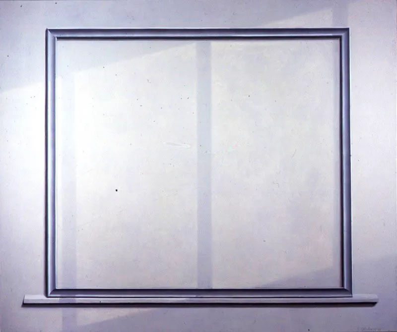 Gran marco gris.
2005.
Óleo sobre lienzo.
168 x 200 cm.