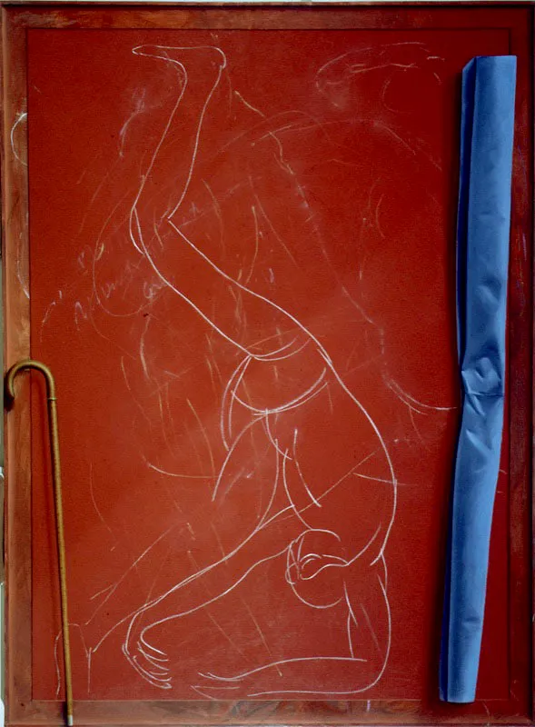 Cuadro rojo. 
1986. 
leo. 
172 x 127 cm.  