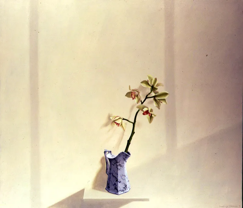 Cimbidium.
1990.
Óleo sobre lienzo.
112 x 130 cm.