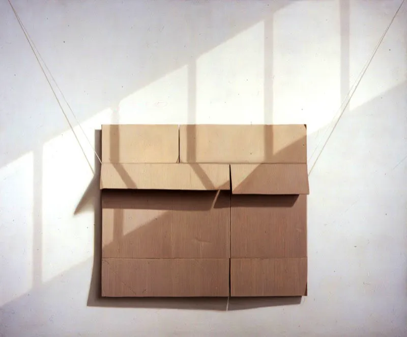 Cartón con luz de la ventana.
1976.
Óleo sobre lino.
200 x 240 cm.