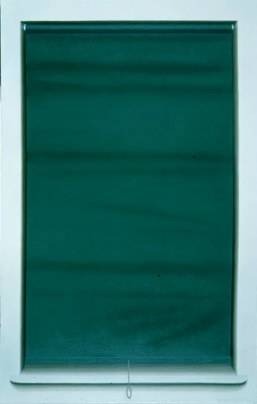 La persiana verde. 
1975. 
leo sobre lino. 
152,5 x 96,8 cm.  