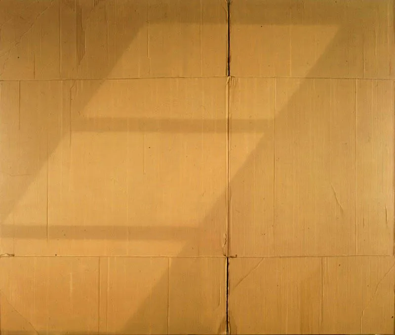 Caja grande con luz. 
1982. 
leo sobre lino. 
183 x 153 cm.  