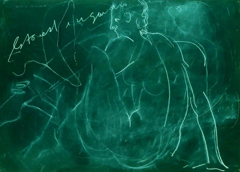 Esto no es un gancho.
1990.
Dibujo sobre papel.
70 x 100 cm.