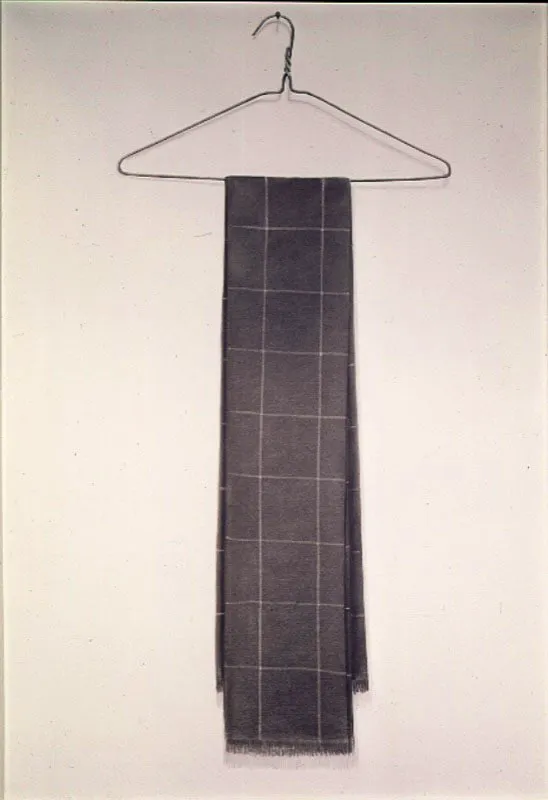 Bufanda.
1974.
Carboncillo sobre papel.
105 x 73 cm.