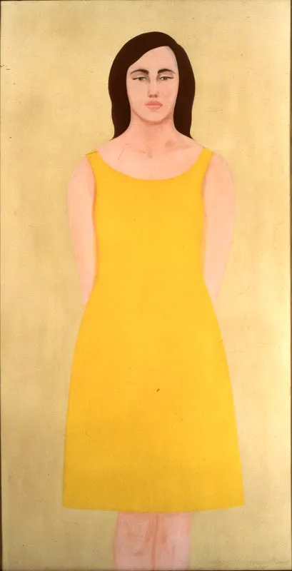 Retrato en amarillo. 
1965. 
leo sobre lienzo. 
142 x 74 cm. 
Coleccin de arte Banco de la Repblica, Bogot.  